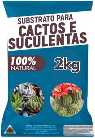 Substrato Profissional 100% Natural para Cactos e Suculentas - Pa...