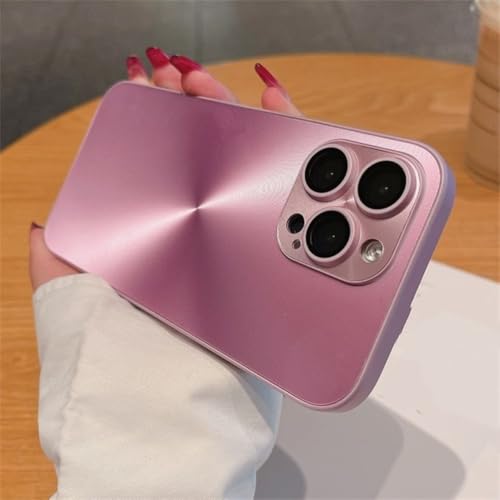 Coque de luxe iPhone 11 Pro antichoc aurore boréale or rose