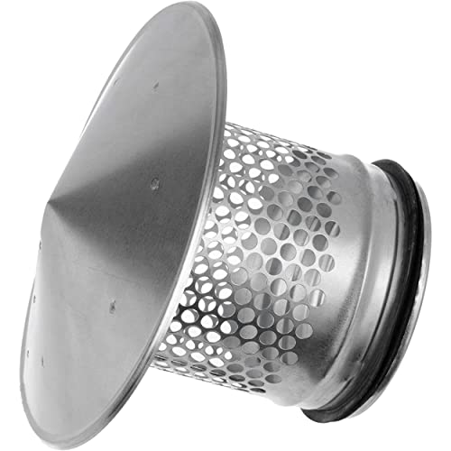 Lirast Ø 125mm Metall Wickelfalzrohr - Dachhaube Regenhaube - Ablufthaube Abluftrohr