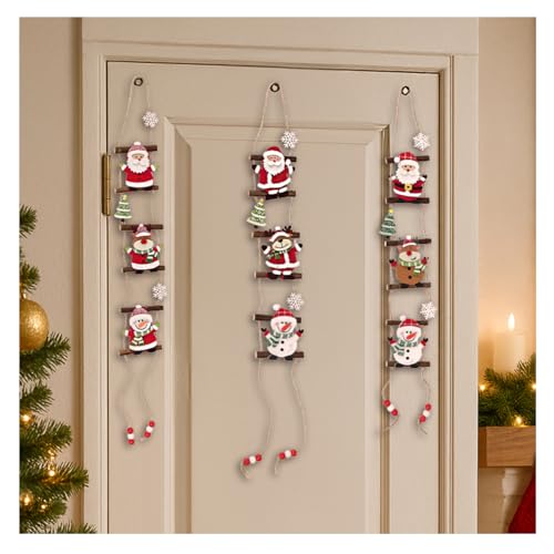 COM-FOUR® 3X Hängedeko für Weihnachten - Hängefiguren aus Filz -...
