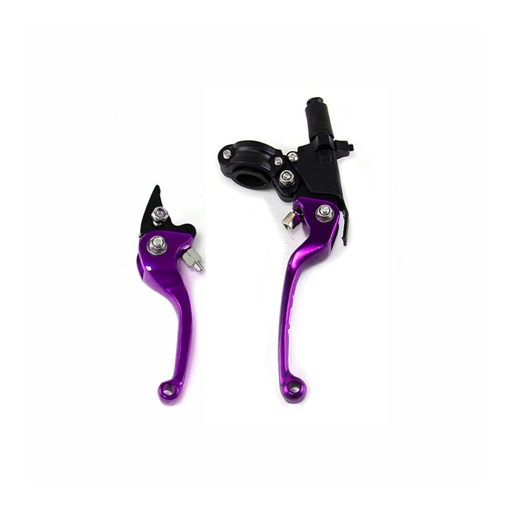 Vghkdfcfh Purple Motorcycle Clutch Lever 22Mm Universal Motorcycle Brake Clutch Levers For Cnc Asv Motorbike Door Handle For Crf Yz Yzf Xr Exc Klx Rmz 125 250 450 250R(Purple)
