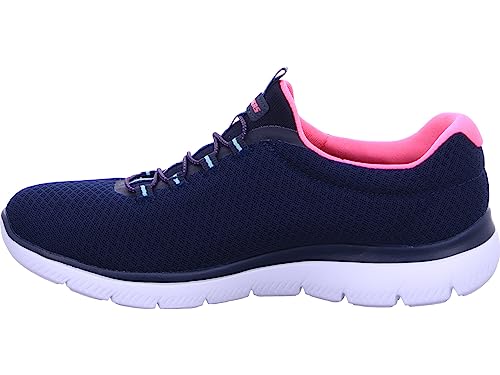 Image of Skechers Women's Summits Sneaker, Navy /Pink, 11 M US