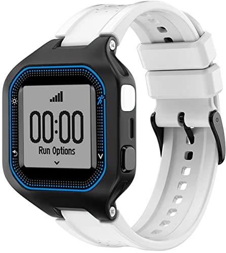 Shieranlee Forerunner 25 Correa grande,Correa de repuesto reloj inteligente de silicona para Garmin Forerunner 25 Large GPS Running Watch