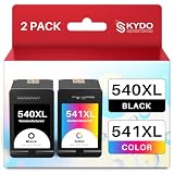 Skydo PG 540XL CL 541XL Remplacement pour Canon 540XL et 541XL Compatible pour Cartouche Canon 540 541 540XL Compatibles pour MG3650 MG3550 MG4250 MG3650S MG3600 MX475 MG2150 MG3150