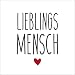 Produktbild CasaJame Servietten (2er Set / 40Stück) 3-lagig 33x33cm Schriftzug mit Herz Lieblingsmensch