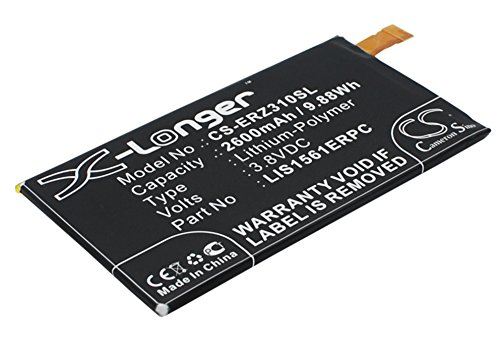 CS-ERZ310SL Batterie 2600mAh Compatible avec [Sony Ericsson] pour Cosmos DS, pour D5803, pour D5833, pour E5303, pour E5306, pour E5333, pour E5343, pour...
