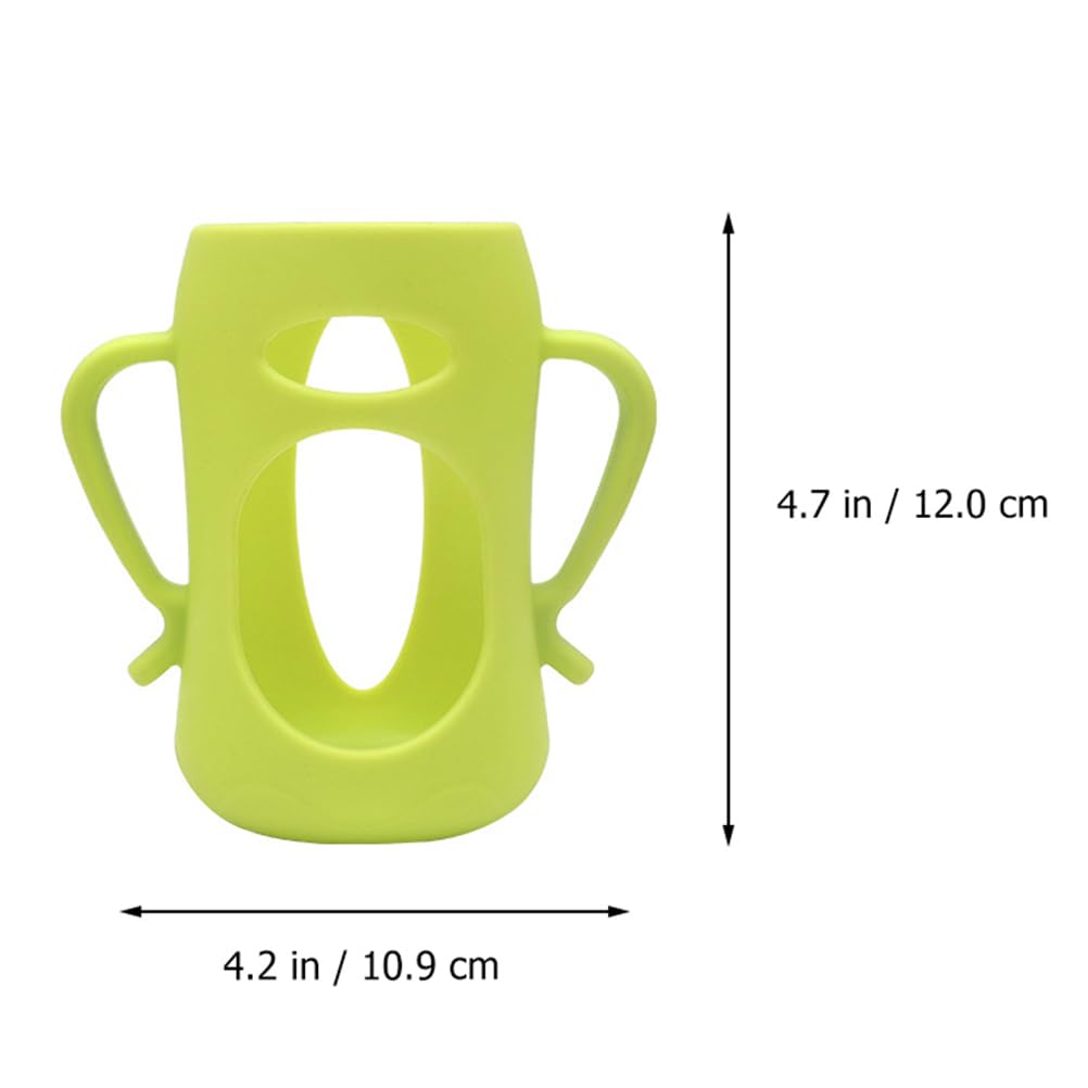 2 Pièces Housse de Biberon Anti-Brûlure en Silicone - Manchon et Couvercle de Protection pour Bouteille de Lait (160 ML + 240 ML)