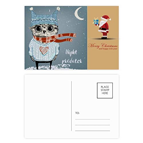 Cartes postales de Noël chouette : le lot idéal à offrir ou pour accompagner vos cadeaux