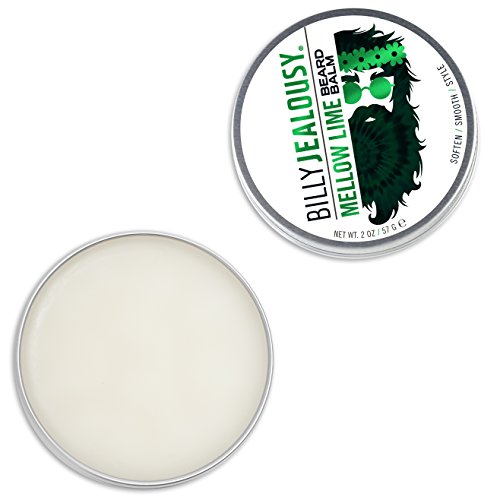Billy Jealousy Moisturizing Strengthening & Softening Everyday Scented Beard Balm, Mellow Lime, 2 Oz. #TOP4