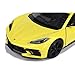 Motor Max 2020 Chevy Corvette C8 Stingray, Yellow 79360YL - 1/24 Scale Diecast Model Toy Car