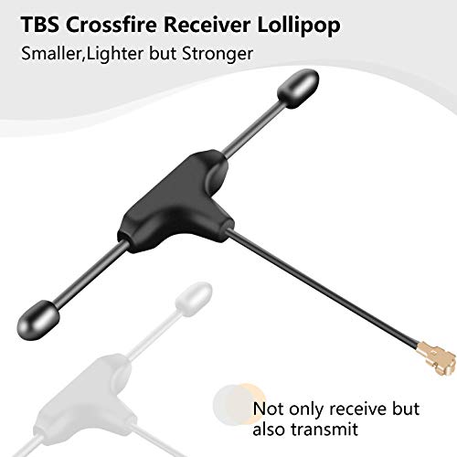 Fpv Antenna Tbs Crossfire Receiver Mini T Antenna Ipex Big Connector For Rc Fpv Racing Drone/Quadcopter Black(2Pcs) #TOP2