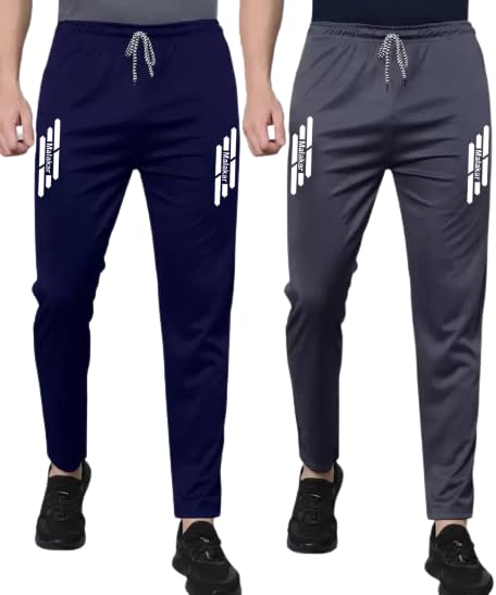 msrealson Track Pants for Mens/Joggers for Men/Lower Lycra Blend with 2 Side Zipper Pockets for Gym, Exercise, Morning Walk, Sports 3 Line Combo 01 (Pack of 2)-picture-41