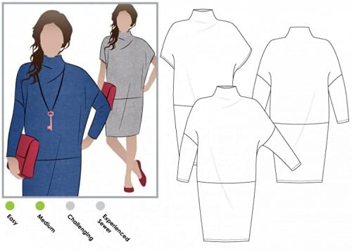 Style Arc Sewing Pattern Cher Knit Dress