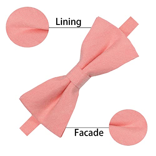 Image of AUSKY 8 PACKS Elegant Adjustable Pre-tied Bow Ties for Men Boys (1&4&5&6&8 Pack for option)