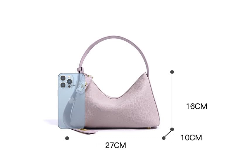 Genuine Leather Shoulder Bag for Women, Versatile Commuter Crossbody Tote Underarm Bag2