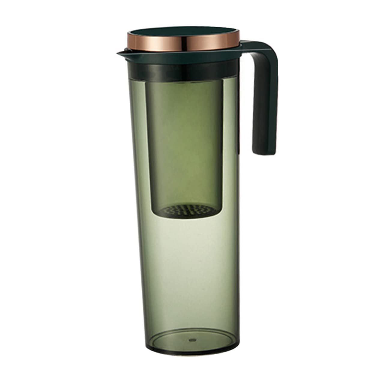Mipcase Pichet à Boissons Résistant la Chaleur 1.2l en Abs et Silicone Couvercle, Pratique et Élégant pour Dîner et Fêtes