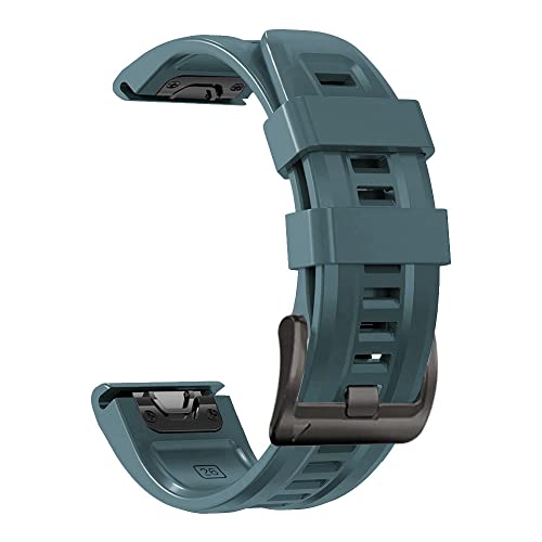 Bracelet Quickfit 26mm 22mm silicone pour Garmin Fenix 7X 6X 5X et Forerunner 935 agate