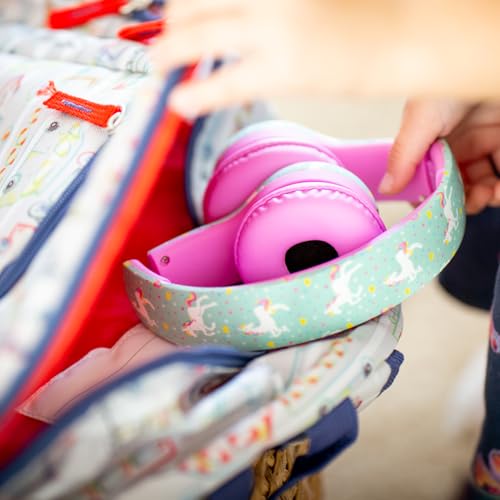Image of Snug Play+ Kids Headphones - Volume Limited 93dB for Safe Listening - Foldable, Durable Headphones for Toddlers, Boys & Girls - Tangle-Free Cord - Ideal for Travel, School, Tablets - Robots