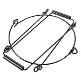 Yardwe Sollevatore per Vasi in Terracotta e Giare di Vino in Acciaio Inox Nero, Resistente e Facile da Maneggiare, per Uso Domestico e Cucina Fino a 15kg