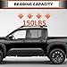 ECOTRIC Roof Rack/Rail Crossbar Compatible with 2005-2022 Nissan Frontier 4 Door Adjustable Aluminum Luggage Cargo Carrier