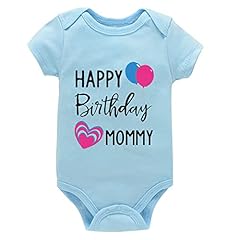 Blue Shirt Pink Love-happy Birthday Mommy