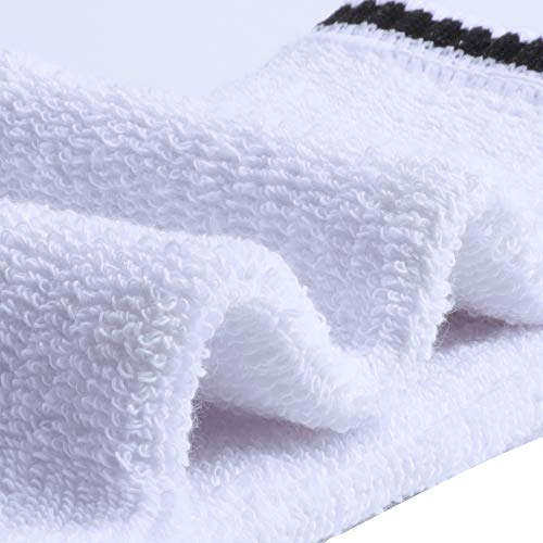 Soxdaddy 10P Pack Men's Cotton Moisture Wicking Cushion Crew Socks (Us 10-13/Shoe Size 6-12, White) #TOP4