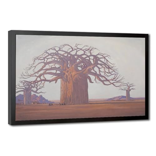 Impression giclée baobab africain de qualité supérieure avec cadre en bois