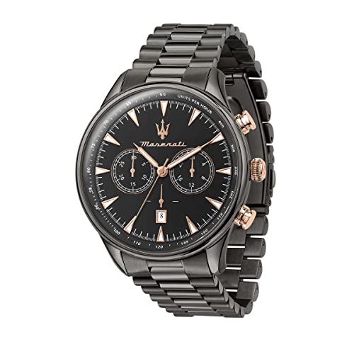 Montre Maserati homme R8873646005, chronographe en acier au design de luxe intemporel
