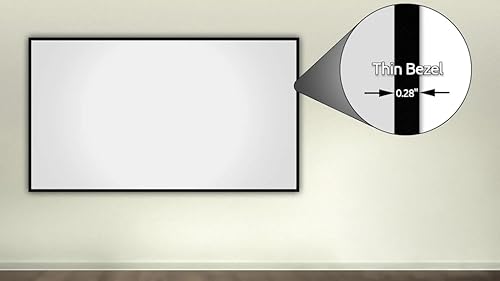 Miniatura 4 de Silver Ticket Products Serie S7 - Marco fijo de cine en casa de 6 piezas, marco fijo 4K8K Ultra HD, HDTV, HDR y pantalla de proyección 3D activa,