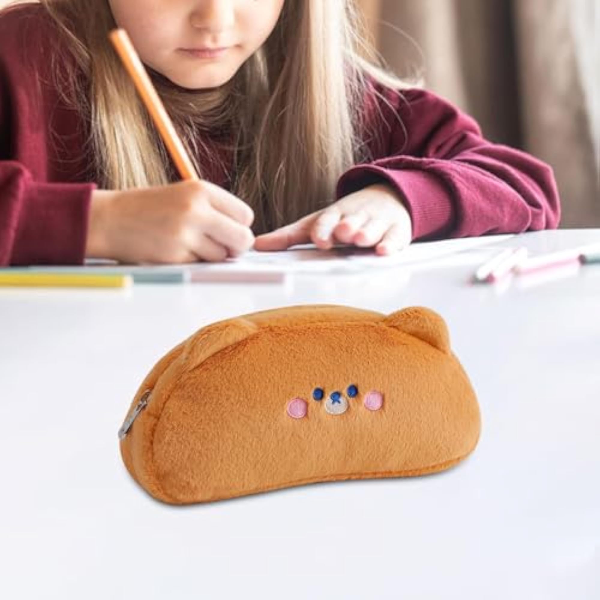 Plush Pencil Case Stuffed Animal Stationery Pouch