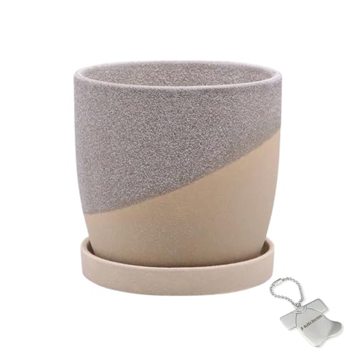 J-kitchens Select 置物 花瓶 陶器 植木鉢 空焼き デザイン ポット A-S グレー Φ12xH11cm オリジナルタグ付 P-564761