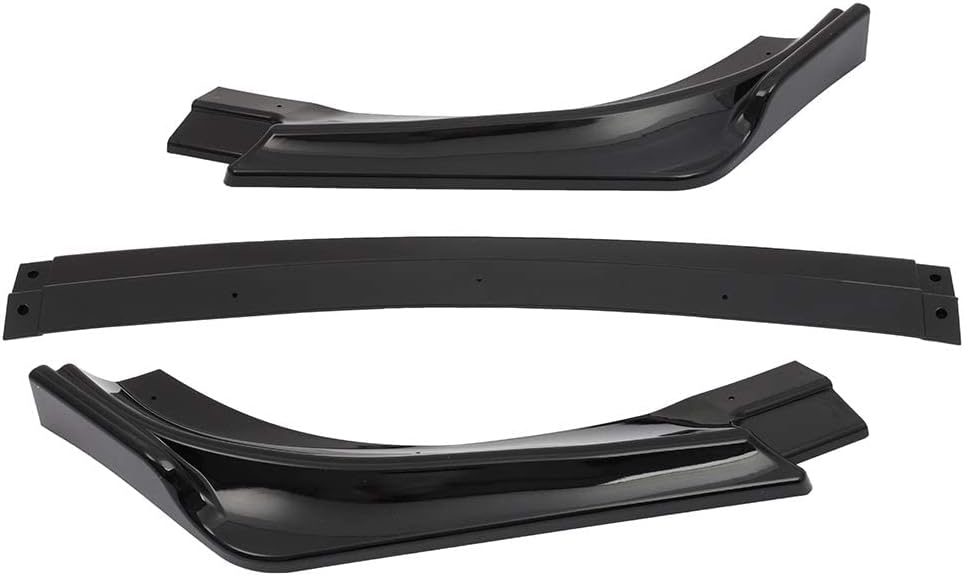 Front Lip Body Kit PU Fits for 2013-2016 for Hyundai Genesis Coupe Front Bumper Lip Chin Splitter Spoiler Glossy Black Air Dam