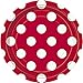 NANA'S PARTY Lot de 8 Assiettes Rondes en Papier à Pois Rouges - 18 cm