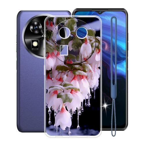 KJYFOANI for Oukitel WP37 Case, Transparent Hull Soft Silicone TPU Protective Case, Shockproof Anti-Fall Shell, Ultra-Thin Bumper Back Cover for Oukitel WP37 (6.60