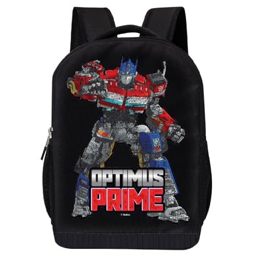 Fast Forward Mochila Transformers para meninos – Mochila acolchoada de malha de 40,6 cm para meninos, Optimus 3, Large, Bolsa Optimus
