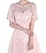 Lifup Women Lace Wedding Wrap Shrug Shawls Capelet Bridal Capes for Evening Dresses Party Pink