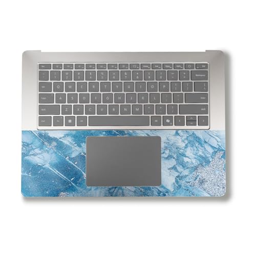 Image of Glossy Glitter Laptop Skin Compatible with Alienware X16 R2 (2024) - Winter Rock - Premium 3M Vinyl Protective Wrap Decal Cover - Easy to Apply | Crafted in The USA by MightySkins