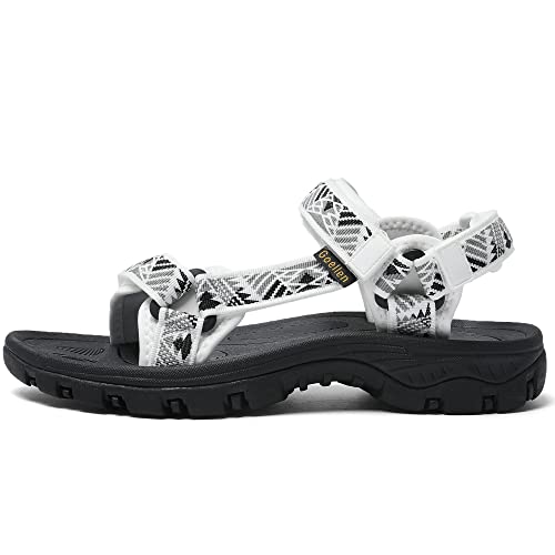 Image of Women's Hiking Sport Sandals Water Outdoor Athletic Shoes With Arch Support Adjustable Velcro Beach Shoes