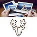 Christmas Paper Clips, Paperclips, 100Pcs Retro Multi Purpose Cute Paper Clips, Cute Paper Clips Wrapping Paper Clips for Office Supplies School Gifts Wedding Decoration (Deer Head)