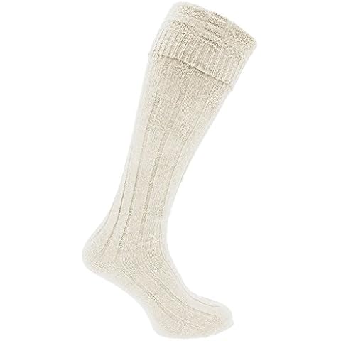 Mens Traditional Scottish Highland Wear Kilt Wedding Hogmanay Socks/UK 6-11 Eur 39-45 (Cream) Cover