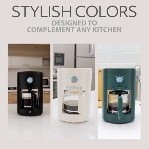 Image of WILLOW Eco Series 12 Cup Drip Coffee Maker, 24 HR Drip Coffee Maker, Glass Coffee Maker with Glass Coffee Maker