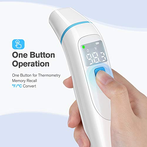 Infrared Thermometer for Adults, Forehead and Ear Thermometer for Fever, Baby Thermometer - Thumbnail 4