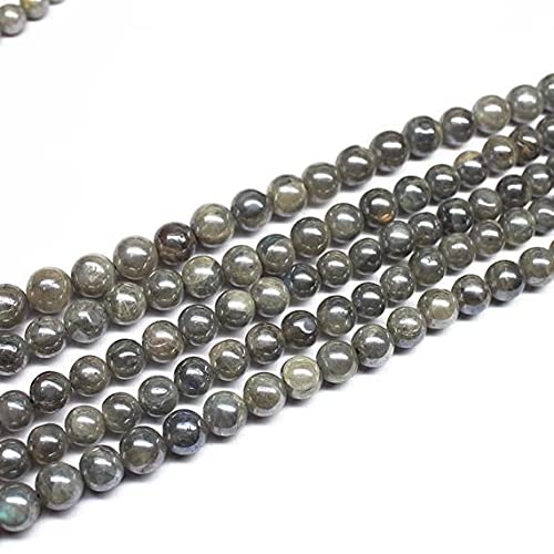 Labradorite mystique argentée perles de qualité supérieure lisses 8mm LKBEADS