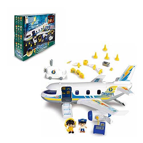 Pinypon Action - Emergencia en el avión con Dos Figuras y de Accesorios, para niños y niñas a Partir de 4 años, Famosa (700015149)