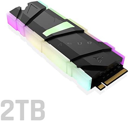 Asura Genesis Xtreme High Performance 2TB Gaming RGB PCIe Gen 3.0 x4 3D TLC NVMe M.2 Internal SSD Storage (Desktop PC/Gaming PC) - Modular Heatsinks – 7 Years Warranty