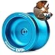 YoYo Factory DV888 JoJo – Responsive Anfänger Yoyo aus Vollmetall – Leerlauf JoJo mit Kugellager – Bereit für DNA Tricks – Spielzeug für Kinder & Erwachsene - Blau