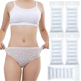 Women's Disposable Underwear Ladies Briefs Paper Printing Panties for Travel Hotel SpaHospital Stays...