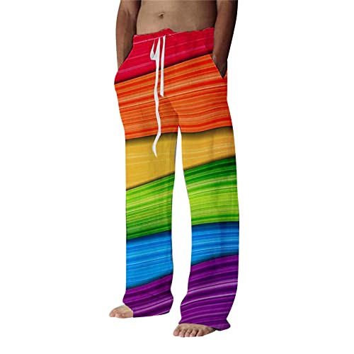 Pantalon en lin blanc homme pour la plage et les soirées d'été décontractées