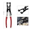 TOOLEAGUE Fuel Line Pliers Set 6Pcs, Hose Remover, 9" Fuel Filter Caliper, Hose Pipe Clamp Clip, Flat Hose Clamp Plier, 30 Degree Disconnect Pliers Set for Auto Maintenance with Storage Case #5