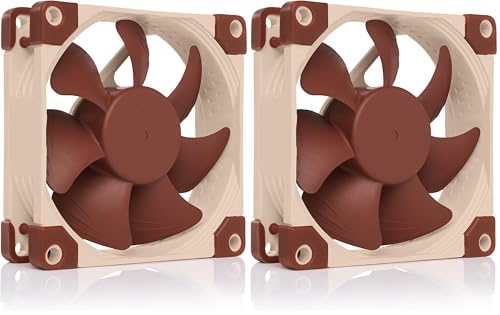Pack de 2 ventiladores Noctua NF-A8 PWM de 4 pines y 80 mm con control automático de velocidad